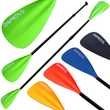 24MOVE® Paddel Doppelpaddel 2in1 Stechpaddel für SUP Stand Up Board, Kajak, leicht aus Aluminium 230cm, verstellbar grün