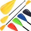 24MOVE® Paddel Doppelpaddel 2in1 Stechpaddel für SUP Stand Up Board, Kajak, leicht aus Aluminium 230cm, verstellbar orange