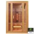 TroniTechnik Infrarotkabine Infrarotsauna MANILA 130cm x 100cm inkl. Vollspektrumstrahler, Bodenstrahler