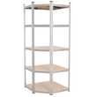 TroniTechnik Schwerlastregal Lagerregal Eckregal Kistenregal mit MDF Platten, verzinkt TT-LR 02