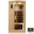 Dewello Infrarotkabine Infrarotsauna PIERSON PRO 100cm x 100cm Hemlock Zeder inkl. DUO Strahler, Vollspektrumstrahler, Bodenstrahler