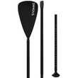 24MOVE® SUP Paddel Einzelpaddel Stechpaddel für SUP Stand Up Board, Kajak, leicht aus Aluminium, verstellbar schwarz