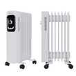 Ölradiator, Elektroheizung TT-OR 207 in weiß mit 7 Rippen und 1500 Watt, drei Heizstufen (600W, 900W, 1500W)