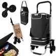24MOVE® Trolley ALEGRE Einkaufstrolley klappbar schwarz