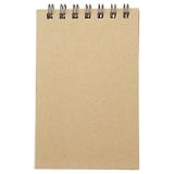 Spiralnotizblock A7, beige, liniert