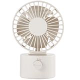 USB‐Tischventilator mit Schwingfunktion, weiß.