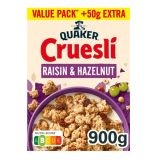 Quaker - Cruesli Rosinen & Haselnuss - 900g