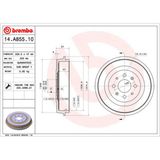 BREMBO Bremstrommel 14.A855.10  OPEL,FIAT,VAUXHALL,Corsa D Schrägheck (S07),Adam (M13),Corsa D Van (S07),GRANDE PUNTO (199),PUNTO EVO (199)