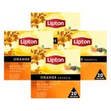 Lipton - Schwarzer Tee Orange Arancia - 4x 20 Teebeutel