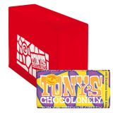 Tony&apos;s Chocolonely - Weisse Schokolade Himbeere Keks Bunte Streusel - 15x 180g