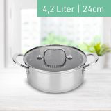 Livington Titan Pot Kochtopf / 24 cm / 4,2l