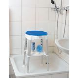Drehbarer Duschstuhl Blau