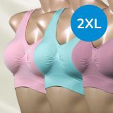 Ahh Bra 3er Set / Größe: XXL / 3er Set / Farbig