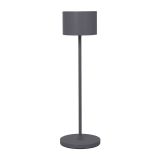 blomus Tischleuchte FAROL kabellos dimmbar LED Akku Outdoor Warm Grey anthrazit