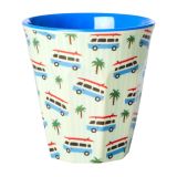 Rice Melamin Becher Cars Melaminbecher Blau Auto Print Camper
