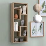FineBuy Wandregal 36 x 90 x 13,5 cm Holz Design Hängeregal modern, Wandboard freischwebend, Holzregal Regal für die Wand, Bücherregal schmal, Dekoregal Schweberegal hoch