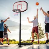Costway Basketballständer Basketballkorb Basketballanlage transportabel Basketball 200-305 cm