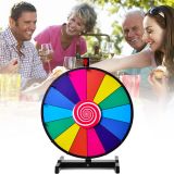 Costway 24" Glücksrad Spielzeug Farbe Rad Spiele für Lotteriespiele Wortspiele φ60cm