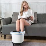 Costway Fußmassagegerät Fußbad Spa Massagegerät Fußbadewanne Shiatsu Fußmassage Blau