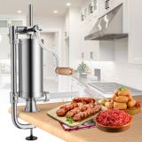 Costway Wurstfüller Wurstmaschine Wurstfüllmaschine Wurstspritze inkl. 4 Füllrohre