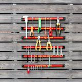 Costway 6 x Magnet Werkzeughalter Wand Magnetleiste Set Magnetleiste 46 cm