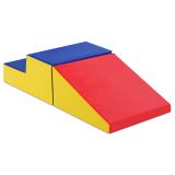 Costway 2TLG. Softbausteine Riesenbausteine Großbausteine Bauklötze Schaumstoffbausteine Rot und Blau
