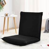 Costway Bodensofa gepolsterter Bodenstuhl verstellbarer Gaming-Stuhl Lazy Sofa Fensterstuhl Schwarz