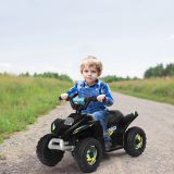 Costway Elektroauto für Kinder Elektro Kinderquad Kindermotorrad 73 x 40 x 44,5 cm Schwarz