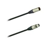 DMX-Kabel Neutrik XLR male/female, 5 pol. 5 Meter, für Lichtsteuerung, schwarz