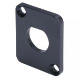 Hicon HI-DAE D-Flansch Blinddeckel mit D-Loch für BNC-Adapter