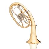 B&S 3032 2L Bb-Tenorhorn, Bohrung 14,00 mm, Goldmessing, Etui und Zubehör