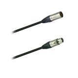 DMX-Kabel Neutrik XLR male/female, 3 pol. 5 Meter, für Lichtsteuerung, schwarz