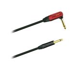 Silent Gitarrenkabel, 6,3mm Silent-WinkelKlinke/Klinke, Neutrik, 6m , schwarz