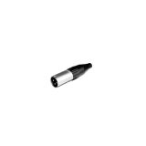 Mini-XLR Stecker, male 3-polig, nickel