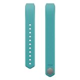 Fitbit Classic Armband Gr. L für ALTA blau | Umfasst Handgelenke von 17 bis 20,5 cm Umfang | Elastomer-Material | Schweiß-, regen- und spritzwasserbeständig | Türkis