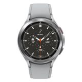 Samsung Galaxy Watch 4 Classic | EKG und Blutdruck Messung | Schlafanalyse | 16 GB interner Speicher | BioActive Sensor | GPS Sensor | Silber