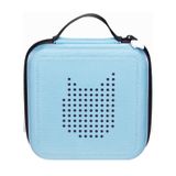 Tonies Tonie Transporter Hell blau| Praktischer Tragegriff | Acht Netztaschen für sicheren Halt | Hochwertiger Aufdruck | Robustes Außenmaterial | Reißverschluss mit Kopf im Tonie-Design