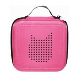 Tonies Tonie Transporter Pink | Praktischer Tragegriff | Acht Netztaschen für sicheren Halt | Hochwertiger Aufdruck | Robustes Außenmaterial | Reißverschluss