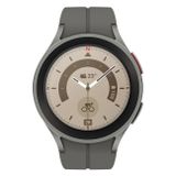 Samsung Galaxy Watch 5 Pro in grau | Smartwatch | Bis zu 80 Stunden Akkulaufzeit | Wasserdicht bis 5 ATM | Blutdruckmessung | Sturzerkennung | AMOLED Display 