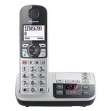 Panasonic KX-TGE520GS Schwarz/Silber | Anrufbeantworter | SOS-Funktion | Klar & verständlich | Robust & sicher | Smarter Klingelton | Kompatibel mit Hörgeräten