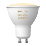 Philips Hue White ambience Einzelpack GU10|Intelligente Glühbirne|Weiß|Bluetooth/Zigbee|LED|GU10|Kühles Tageslicht
