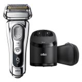 Braun 9375C Series 9 + Scherteil | Rasierer | 40.000 Schneidevorgänge pro Minute | Schallbibrationen | 4+1 Scherkopf | Nass und Trockenanwendung | Chrom