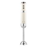 Westinghouse WKHB270 | Stabmixer | 4 Geschwindigkeitsstufen + Turbofunktion | Hochwertiges 2-Flügel-Messer | 500-600 Watt | Retro-Design | Weiss