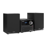 Sharp XL-B517D | Stereo Soundsystem | FM-Radio | USB-Wiedergabe | Bluetooth | CD-Player | DAB+ | 45 Watt Leistung | Schwarz