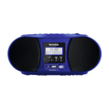 Technisat DigitRadio 1990 | Radio | DAB+ Digitalradio | CD-Wiedergabe | Bluetooth-Audiostreaming | Ganz klassisch Radio hören | Uhr | Wecker | Blau