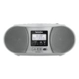 Technisat DigitRadio 1990 | Radio | DAB+ Digitalradio | CD-Wiedergabe | Bluetooth-Audiostreaming | Ganz klassisch Radio hören | Uhr | Wecker | Silber