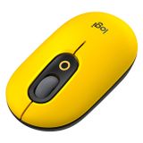 Logitech POP Mouse | Bluetooth Maus | 4 Tasten | Kabellos | 4000 DPI Auflösung | Bis zu 24 Monate Betriebszeit | Bis zu 10 Meter Betriebsabstand | Schwarz / Gelb 