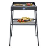 Severin PG 8566 | Elektrogrill | Schneller Grillgenuss dank kurzen Aufheizzeiten | drinnen & draußen | 2200 Watt Leistung | SafeTouch-Gehäuse