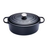  Le Creuset Signature Gusseisen-Bräter mit Deckel 33 cm Schwarz | hitzebeständiger Deckelknopf (bis 260 °C) | Eisenguss | Spühlmaschinentauglich | Feuerfest