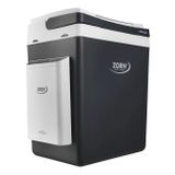ZORN ZE32 12/230V LNP Kühlbox | starke Isolierung | 30 Liter Füllvolumen | Mobil | 12 V-Anschlussleitung für Auto | Lithium-Ionen Power Akku mit 20800 mAh